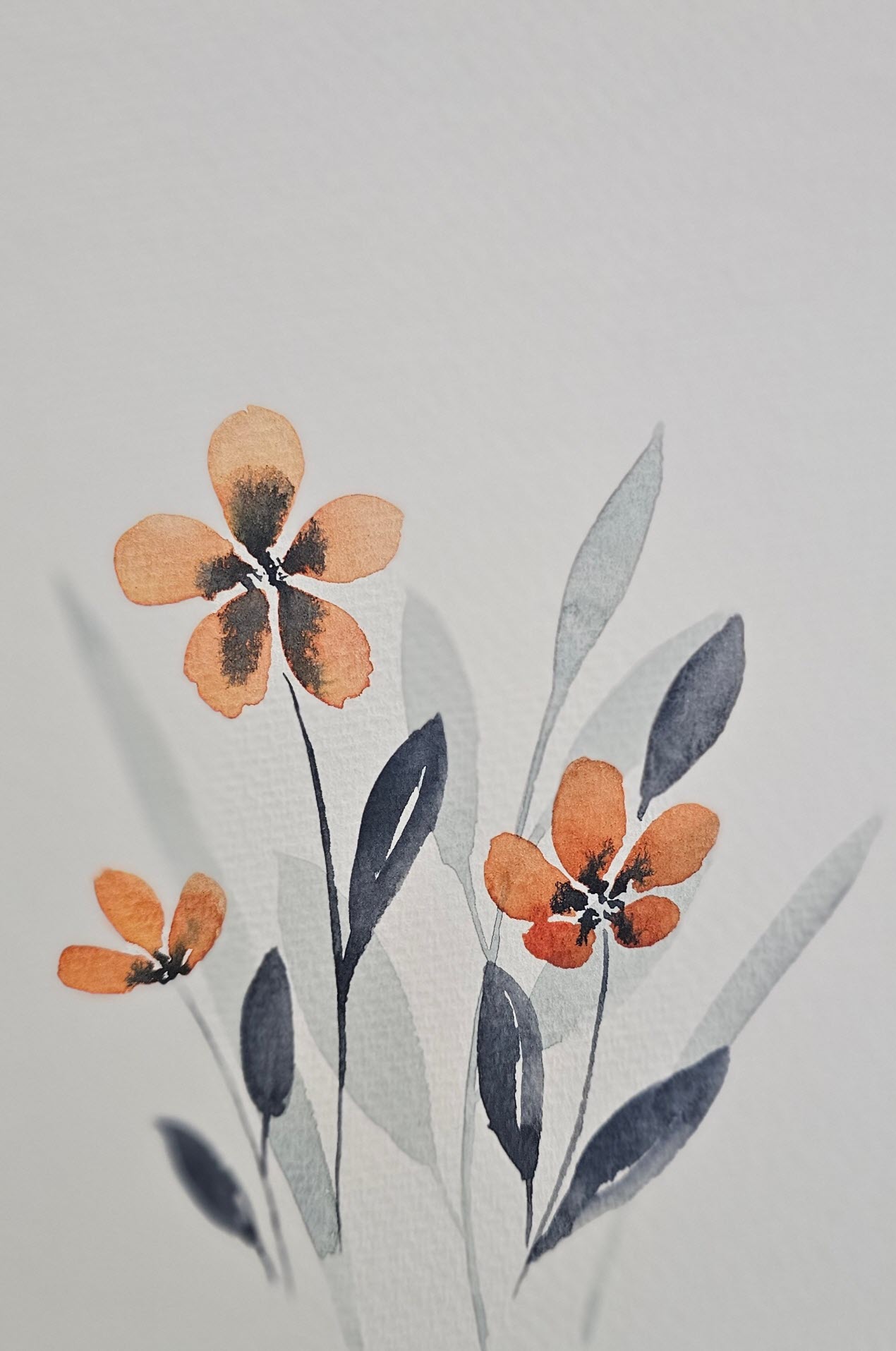 Water Color Flowers 1