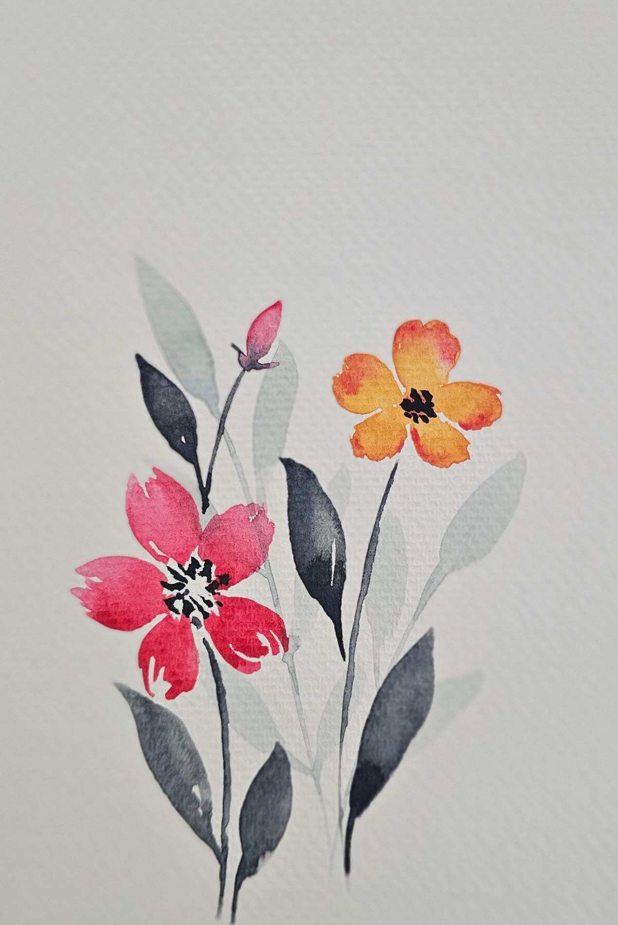 Water Color Flowers 4
