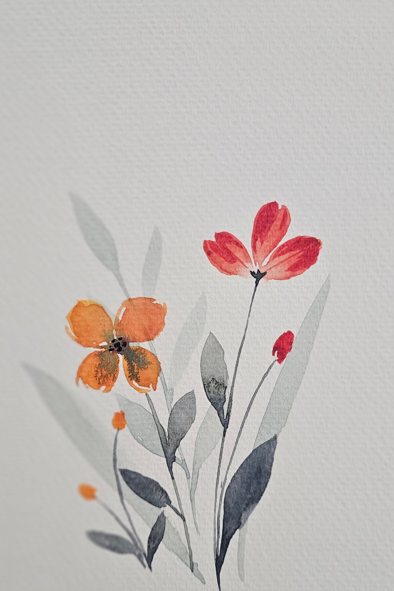Water Color Flowers 4